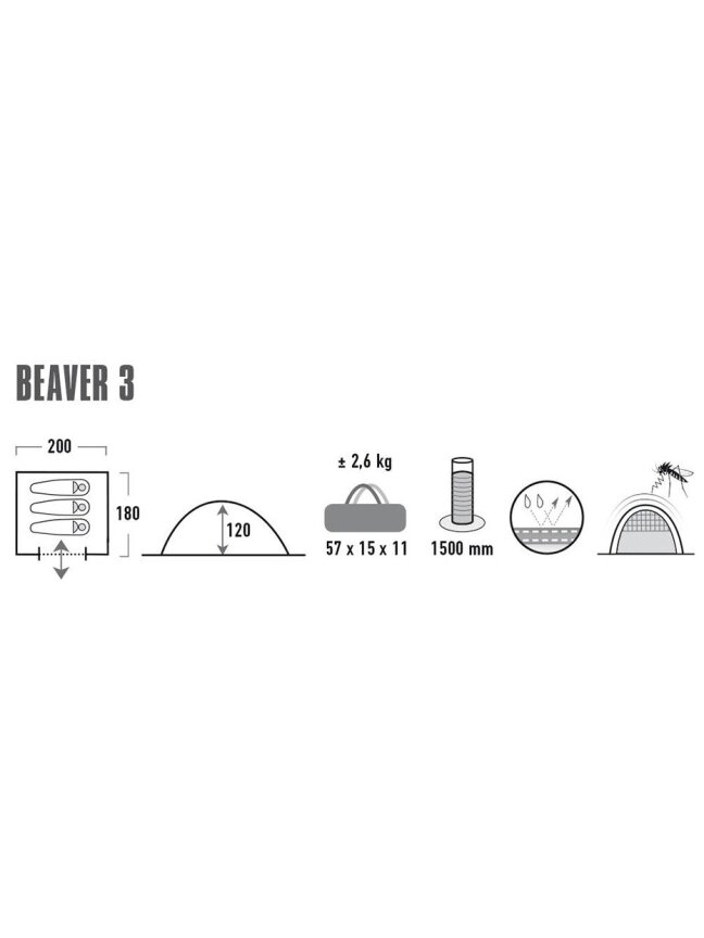 Palapinė High Peak Beaver 3 10322 5 Palapinė High Peak Beaver 3 10322 5