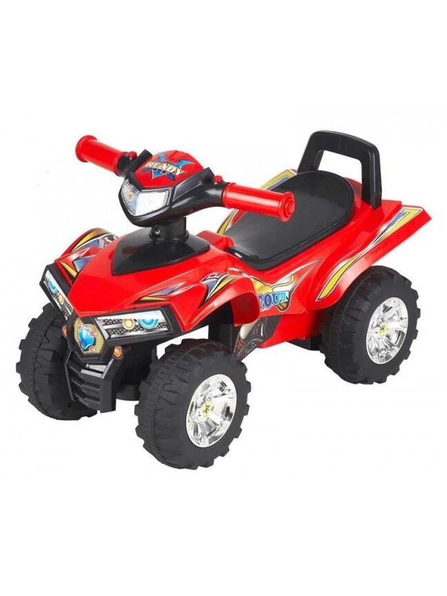 Paspirtukas – keturratis motociklas, 551, raudonas Paspirtukas – keturratis motociklas, 551, raudonas