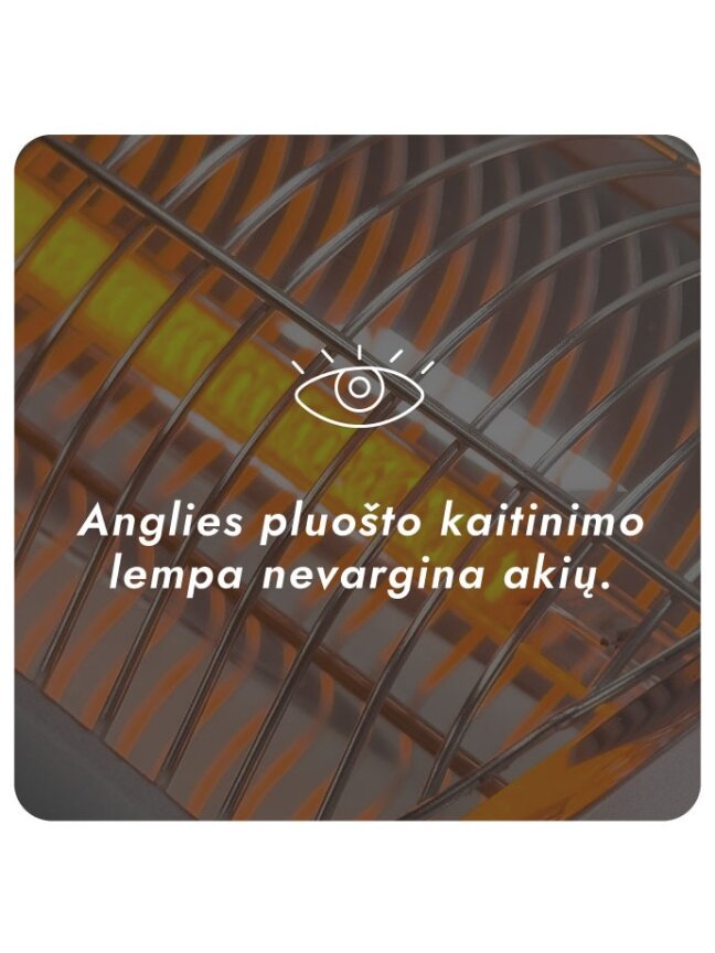 Pastatomas Infraraudonųjų spindulių šildytuvas Heatum H2000R CORE SILVER su trikoju stovu 8