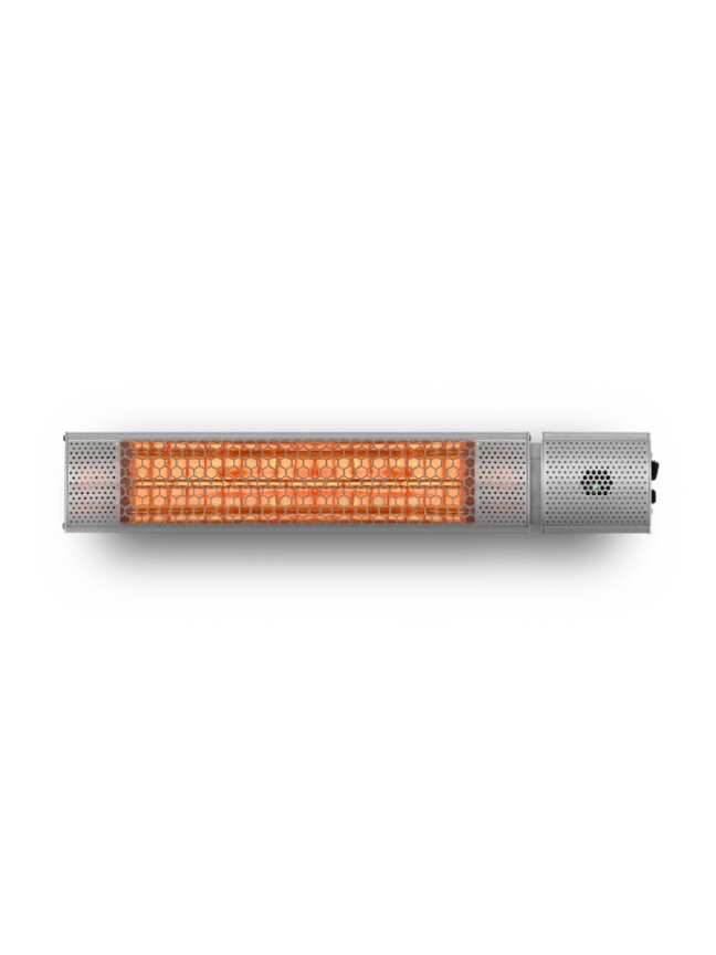 Pastatomas Infraraudonųjų spindulių šildytuvas Heatum H2000R URBAN SILVER su trikoju stovu 2