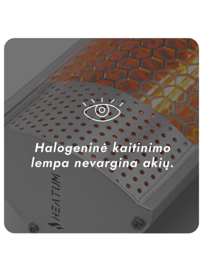 Pastatomas Infraraudonųjų spindulių šildytuvas Heatum H2000R URBAN SILVER su trikoju stovu 7 Pastatomas Infraraudonųjų spindulių šildytuvas Heatum H2000R URBAN SILVER su trikoju stovu 7