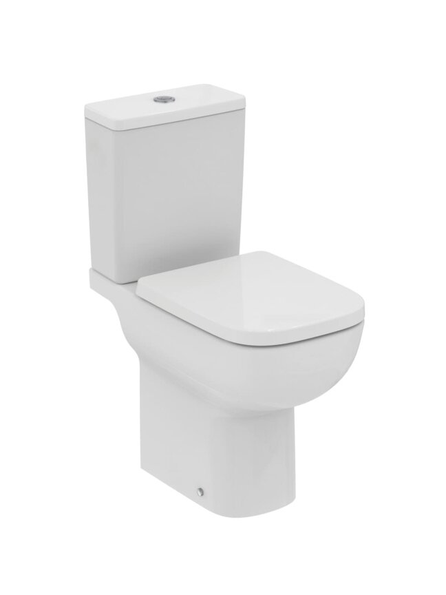 Pastatomas WC Ideal Standard i.life A RimsLS+, paaukštintas, su bakeliu ir lėtai nusileidžiančiu dangčiu