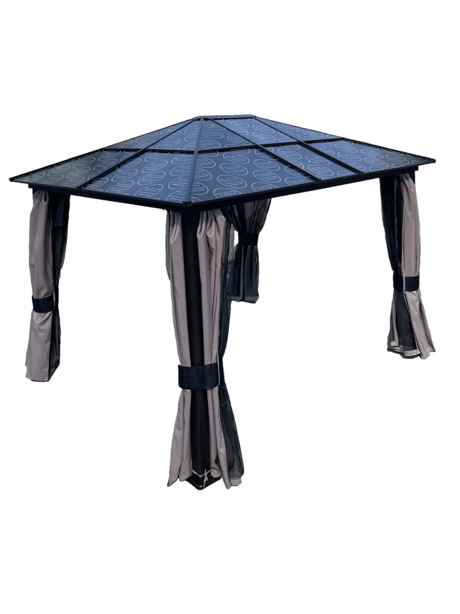 Pavėsinė GP0037, 360 cm, ruda 1 Pavėsinė GP0037, 360 cm, ruda 1