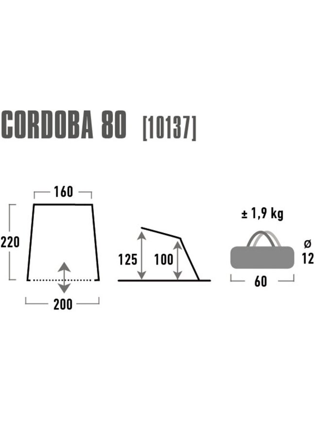 Pavėsinė High Peak Cordoba 80 10137 2