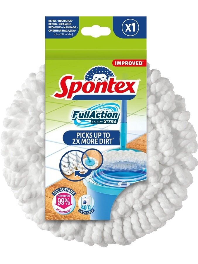 Pakaitinė šluostė šepečiui Spontex Full action system+ x'tra