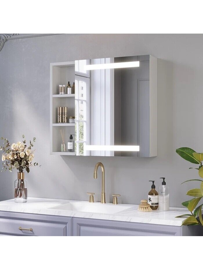Pakabinama veidrodinė spintelė AQUABATOS Nimes LMC0476R 70x60 7 Pakabinama veidrodinė spintelė AQUABATOS Nimes LMC0476R 70x60 7