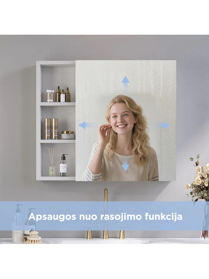 Pakabinama veidrodinė spintelė AQUABATOS Nimes LMC0476R 70x60 2