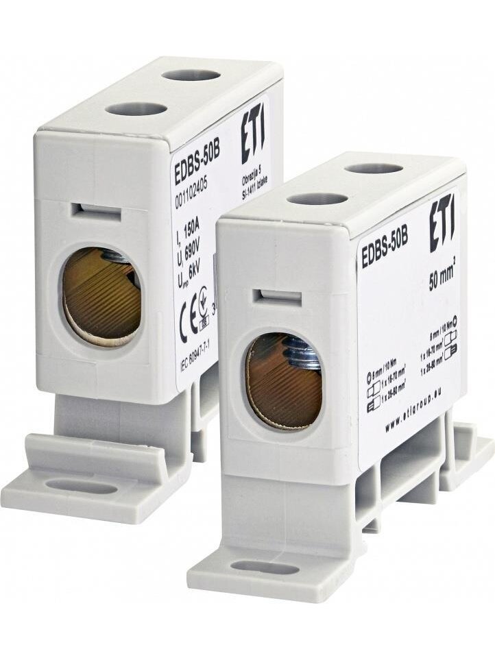 Paskirstymo gnybtas ETI EDBS-50B, 50 mm² Paskirstymo gnybtas ETI EDBS-50B, 50 mm²