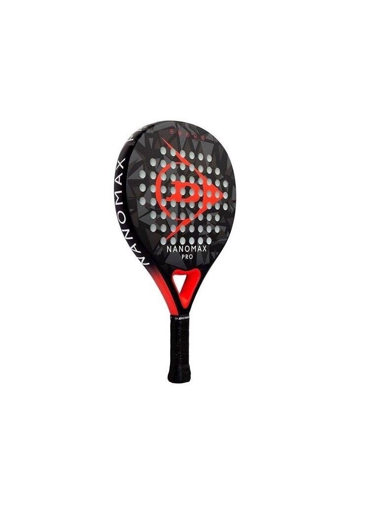 Padelio raketė Dunlop NANOMAX PRO, juoda/raudona