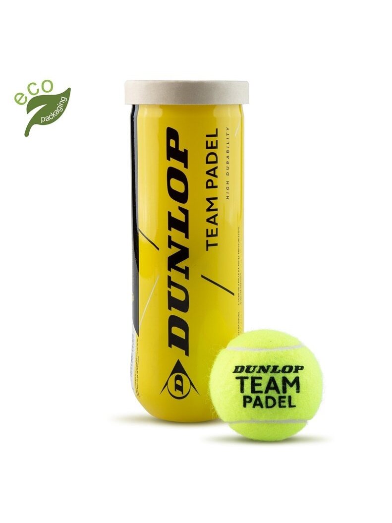 Padelio kamuoliukų rinkinys Dunlop TEAM, žalias, 3 vnt.