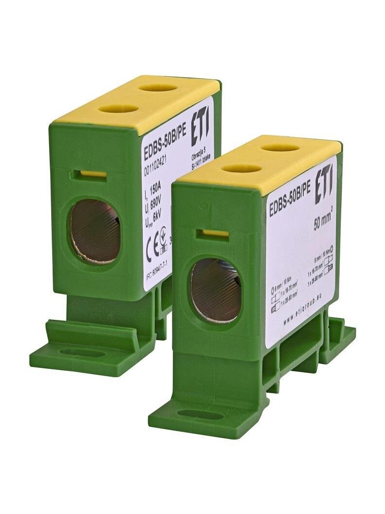 Paskirstymo gnybtas ETI EDBS-50B/PE, 50 mm² 1 Paskirstymo gnybtas ETI EDBS-50B/PE, 50 mm² 1