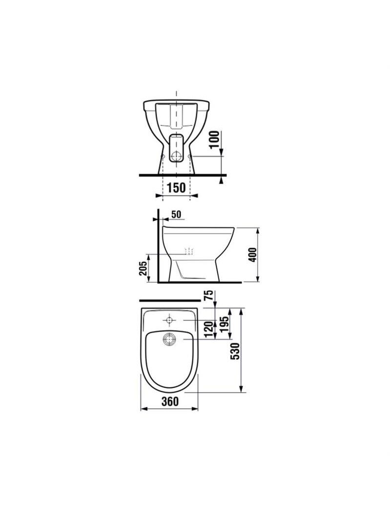 Pastatoma bidė Jika Lyra Plus 32381 2