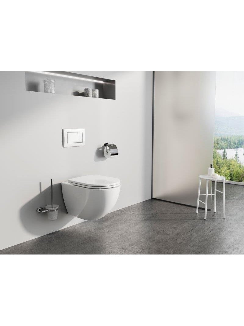 Pakabinamasis unitazas su dangčiu OPTIMA RIMOFF, 530×440 mm Pakabinamasis unitazas su dangčiu OPTIMA RIMOFF, 530×440 mm