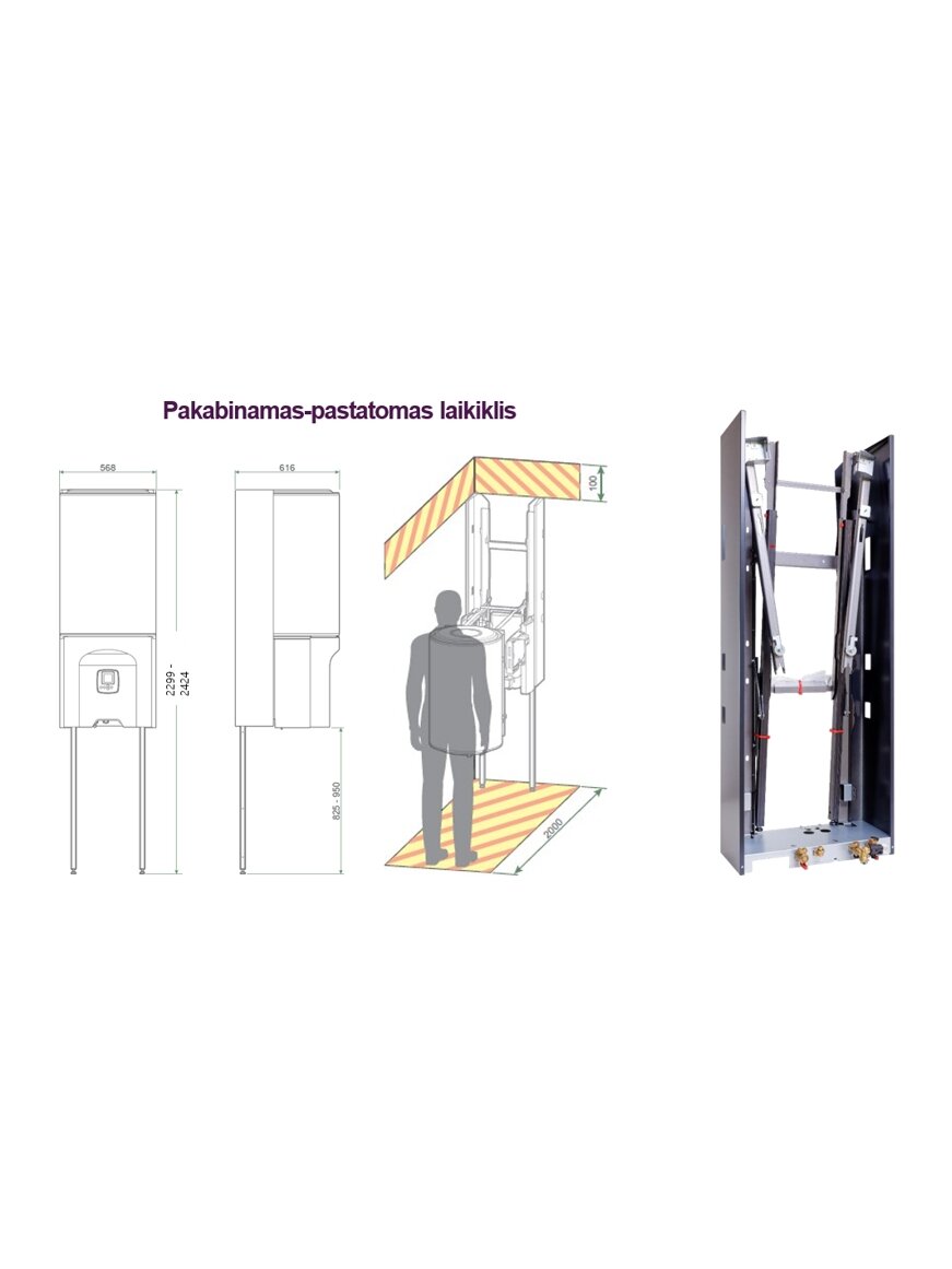Pakabinamas-pastatomas laikiklis Atlantic SYNEA DUO šilumos siurbliams Pakabinamas-pastatomas laikiklis Atlantic SYNEA DUO šilumos siurbliams