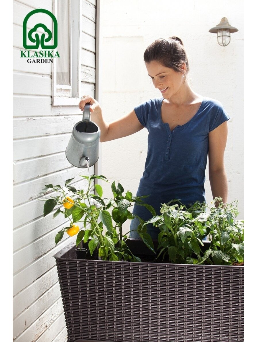 Pakeltas vazonas EASY GROW - Pilka (antracitas) 7