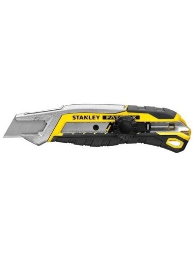 Peilis su ratuku ir geležtės nulaužimo sistema Stanley 18 mm