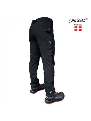 Pesso Darbo kelnės STRETCH Mercury, juodos C52