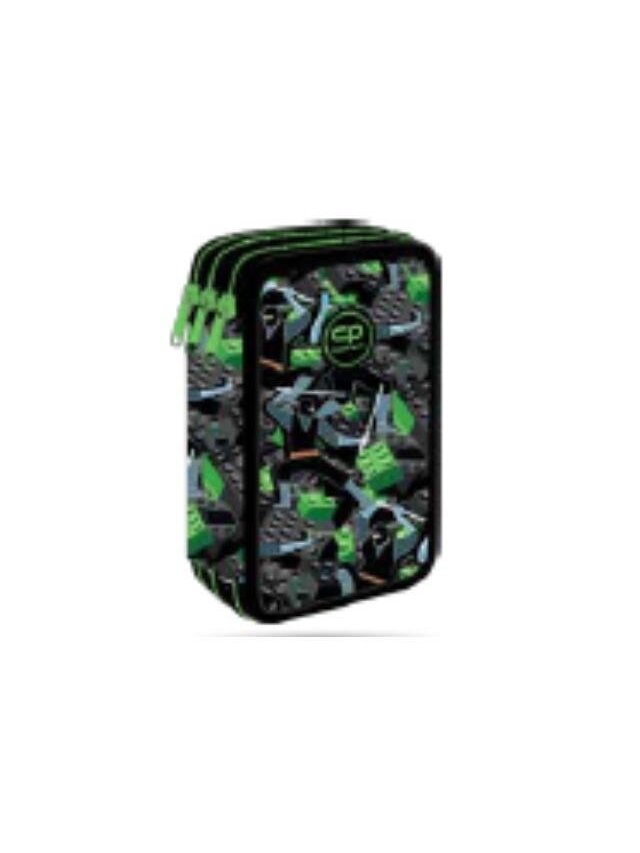 Penalas CoolPack Block, 20 cm x 7.5 cm, juoda/žalia