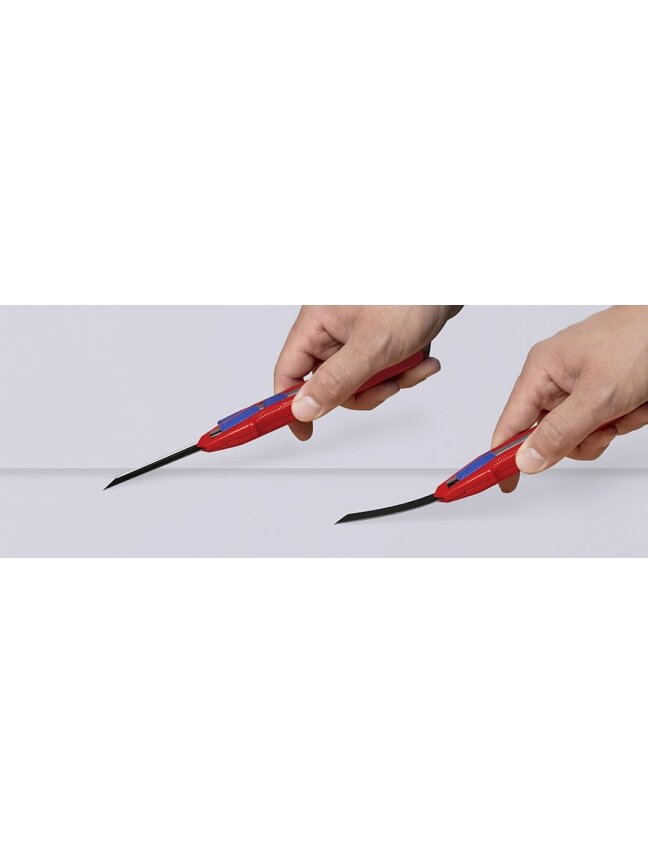 Peilis laužoma geležte18mm su ašmenų stabilizatoriumi, Cutix, Knipex 2 Peilis laužoma geležte18mm su ašmenų stabilizatoriumi, Cutix, Knipex 2