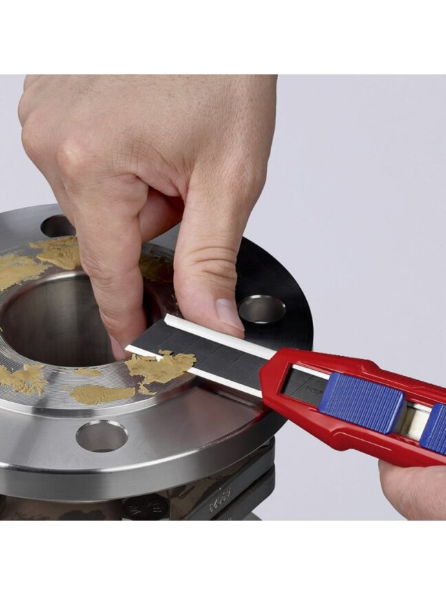 Peilis laužoma geležte18mm su ašmenų stabilizatoriumi, Cutix, Knipex 6