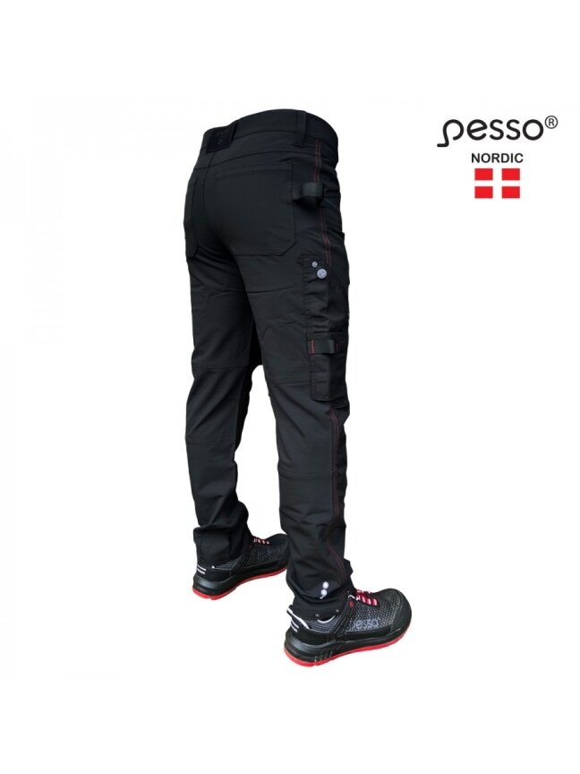 Pesso Darbo kelnės STRETCH Mercury, juodos C52 1 Pesso Darbo kelnės STRETCH Mercury, juodos C52 1