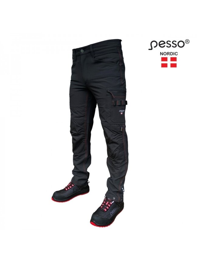 Pesso Darbo kelnės STRETCH Mercury, juodos C52 Pesso Darbo kelnės STRETCH Mercury, juodos C52