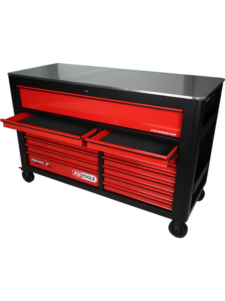 Performanceplus workshop tool trolley set P45 with 950 tools, KS Tools 2