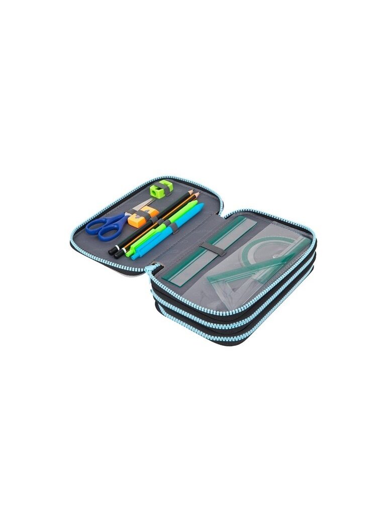 Penalas CoolPack, 20 cm x 13 cm, pilka/įvairių spalvų 1 Penalas CoolPack, 20 cm x 13 cm, pilka/įvairių spalvų 1