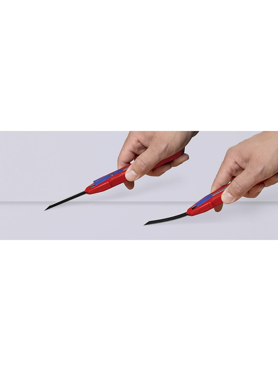 Peilis laužoma geležte18mm su ašmenų stabilizatoriumi, Cutix, Knipex 2