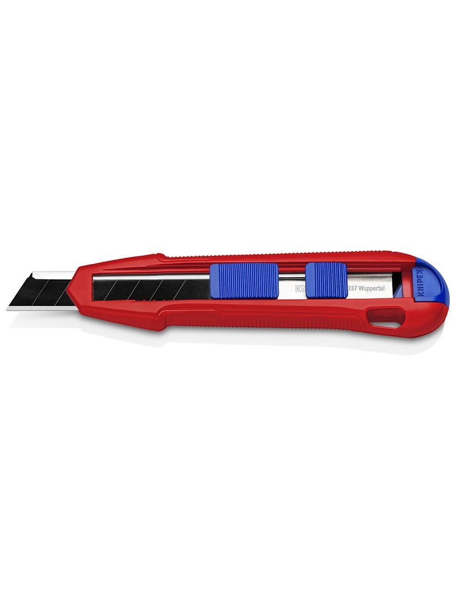 Peilis laužoma geležte18mm su ašmenų stabilizatoriumi, Cutix, Knipex