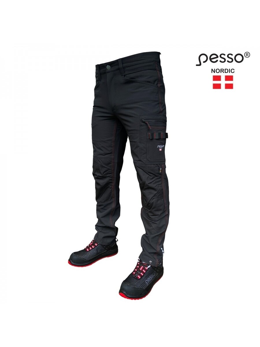 Pesso Darbo kelnės STRETCH Mercury, juodos C52 Pesso Darbo kelnės STRETCH Mercury, juodos C52
