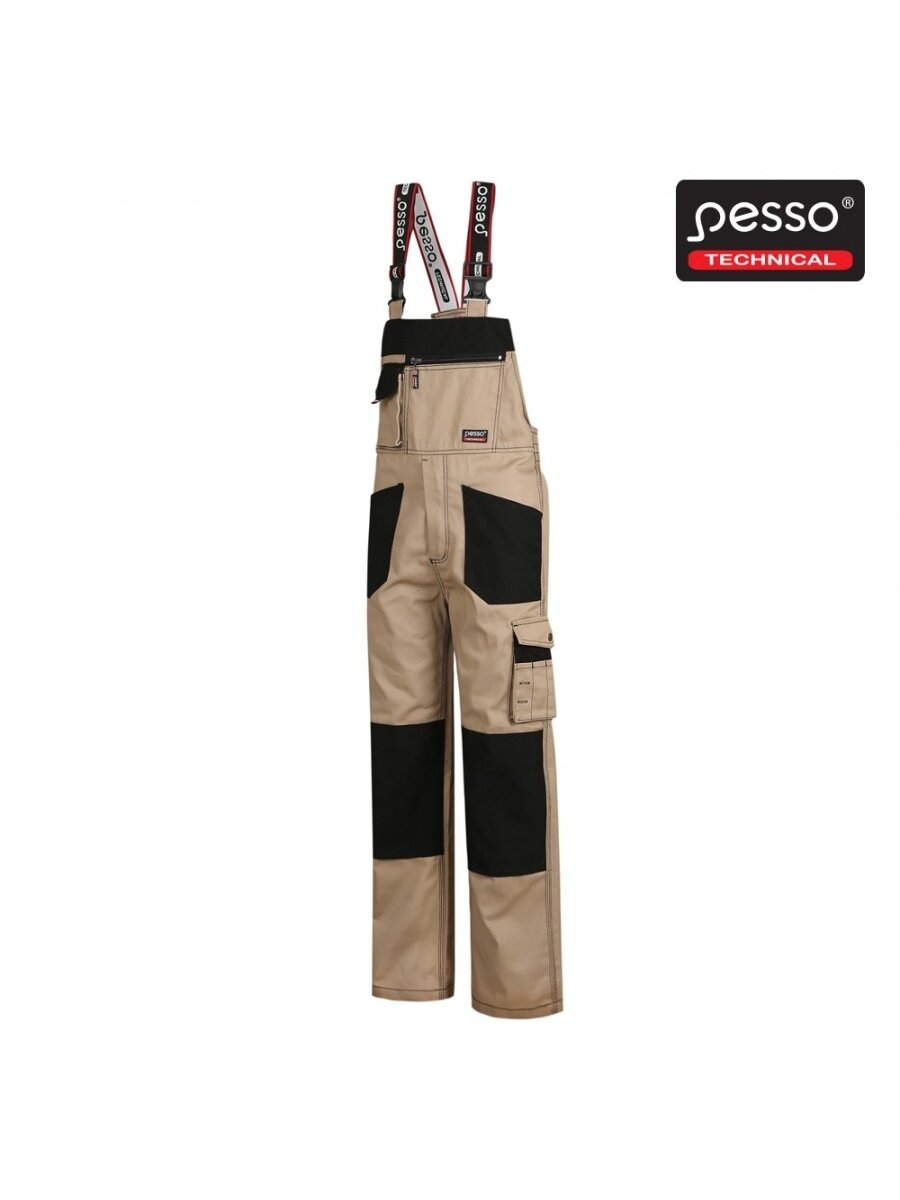 Pesso Darbo puskombinezonis Pesso Twill, smėlio 50/176 Pesso Darbo puskombinezonis Pesso Twill, smėlio 50/176