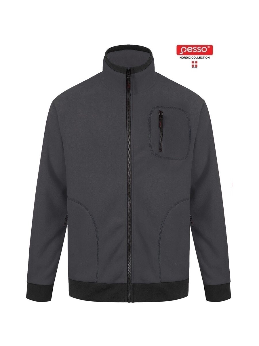 Pesso Džemperis Fleece Pesso, pilkas XL Pesso Džemperis Fleece Pesso, pilkas XL