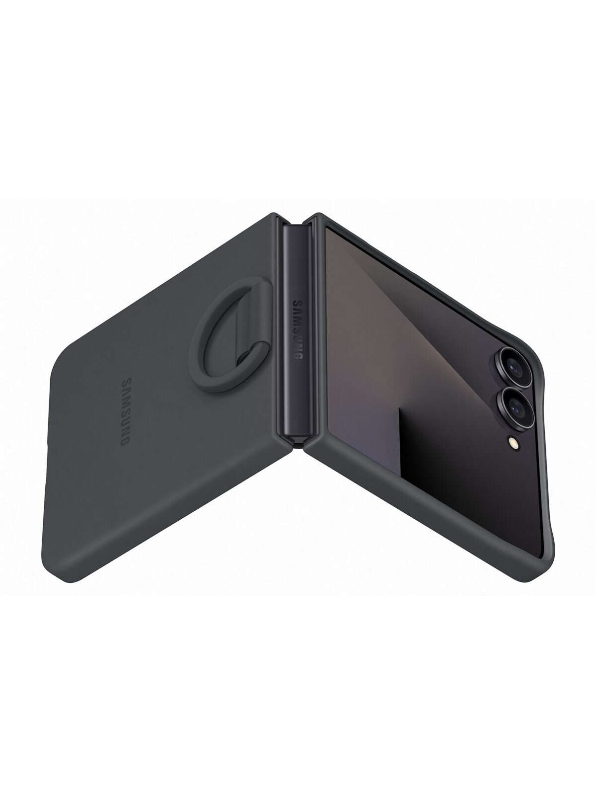 PF766TBEGWW Ring Case (Silicone) Samsung Galaxy Flip7, Black 2