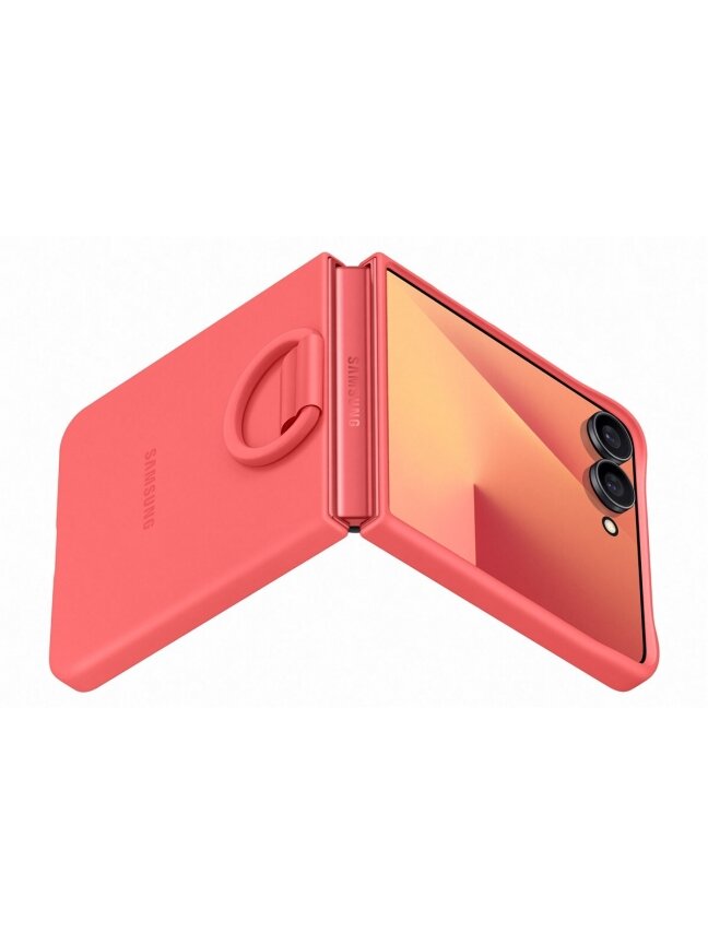 PF766TREGWW Ring Case (Silicone) Samsung Galaxy Flip7, Red 4