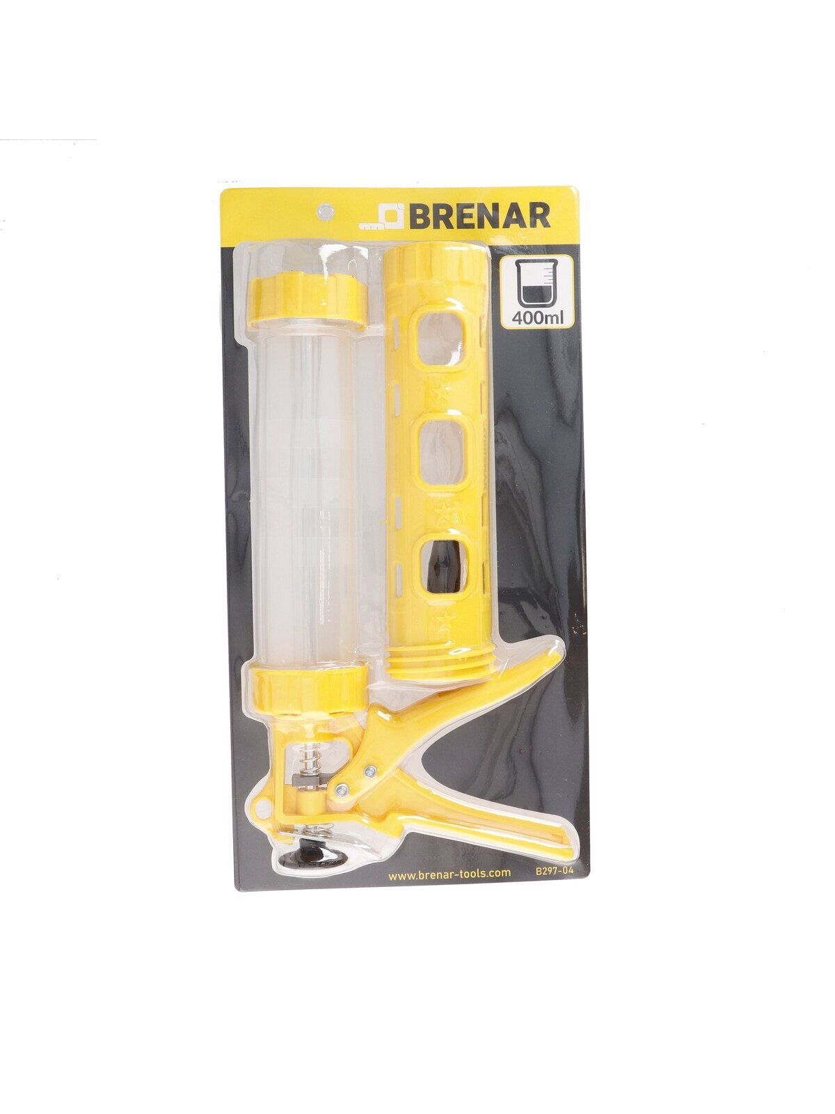 Pistoletas hermetikams plastikinis 400 ml (dvigubos paskirties) BRENAR (B297-04) 3 Pistoletas hermetikams plastikinis 400 ml (dvigubos paskirties) BRENAR (B297-04) 3