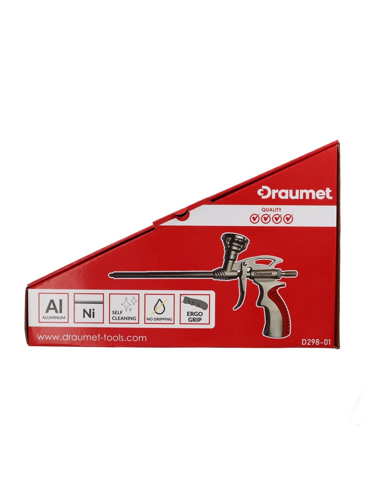 Pistoletas montažinėms putoms metalinis Draumet 1 Pistoletas montažinėms putoms metalinis Draumet 1