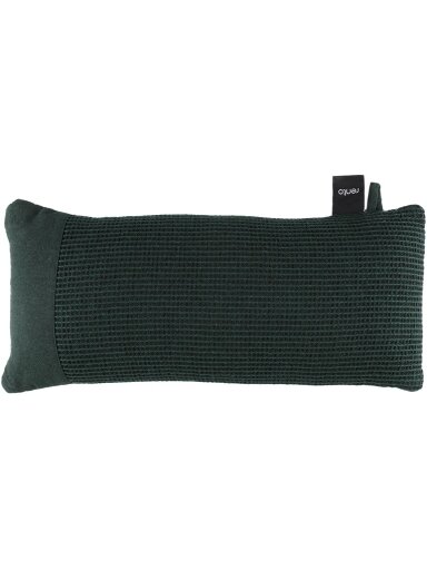 Pirties pagalvė Rento 50 x 22 cm, juoda/tamsiai žalia