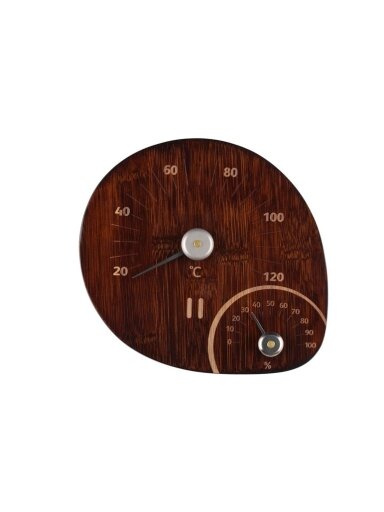 Pirties termometras su drėgmėmačiu RENTO DARK BAMBOO