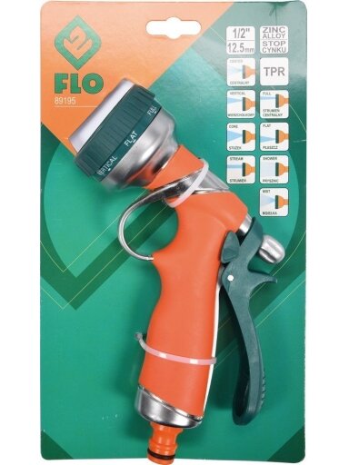 Pistoletas-antgalis purškimui , 8 padėtys Flo | 1/2"