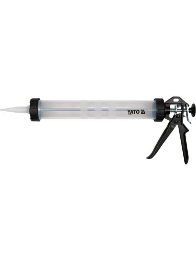Pistoletas hermetikams skaidrus 600 mm Yato