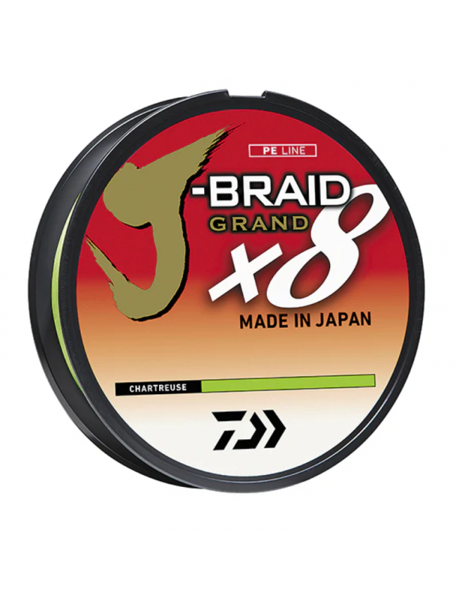 Pintas Valas DAIWA J-Braid Grand X8 Chartreuse 270m 0.06mm Pintas Valas DAIWA J-Braid Grand X8 Chartreuse 270m 0.06mm