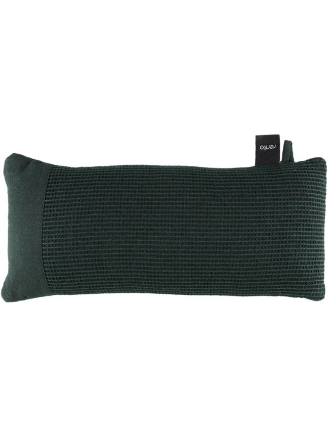 Pirties pagalvė Rento 50 x 22 cm, juoda/tamsiai žalia