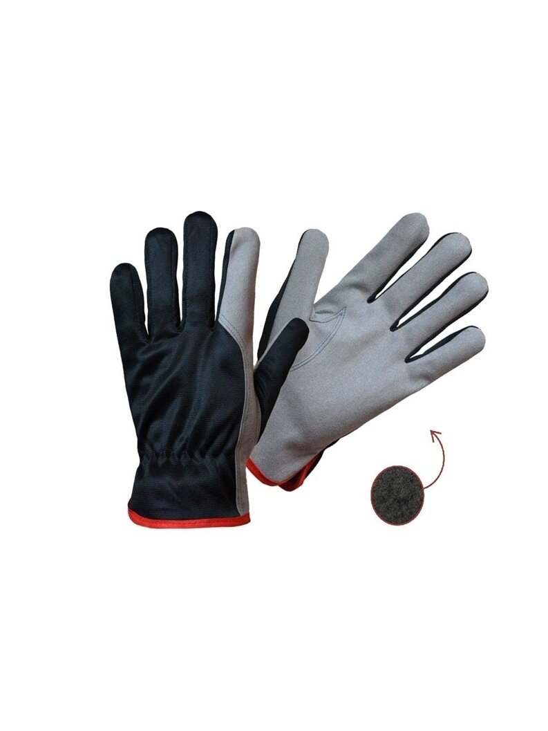 Pirštinės žieminės Venner H71001W-9, juoda/pilka, 9/L Pirštinės žieminės Venner H71001W-9, juoda/pilka, 9/L