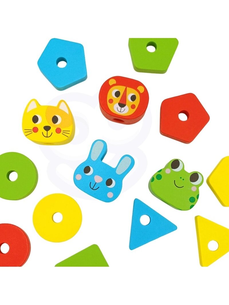 Piramidinė Dėlionė Gyvūnai WOOPIE GREEN Montessori 1