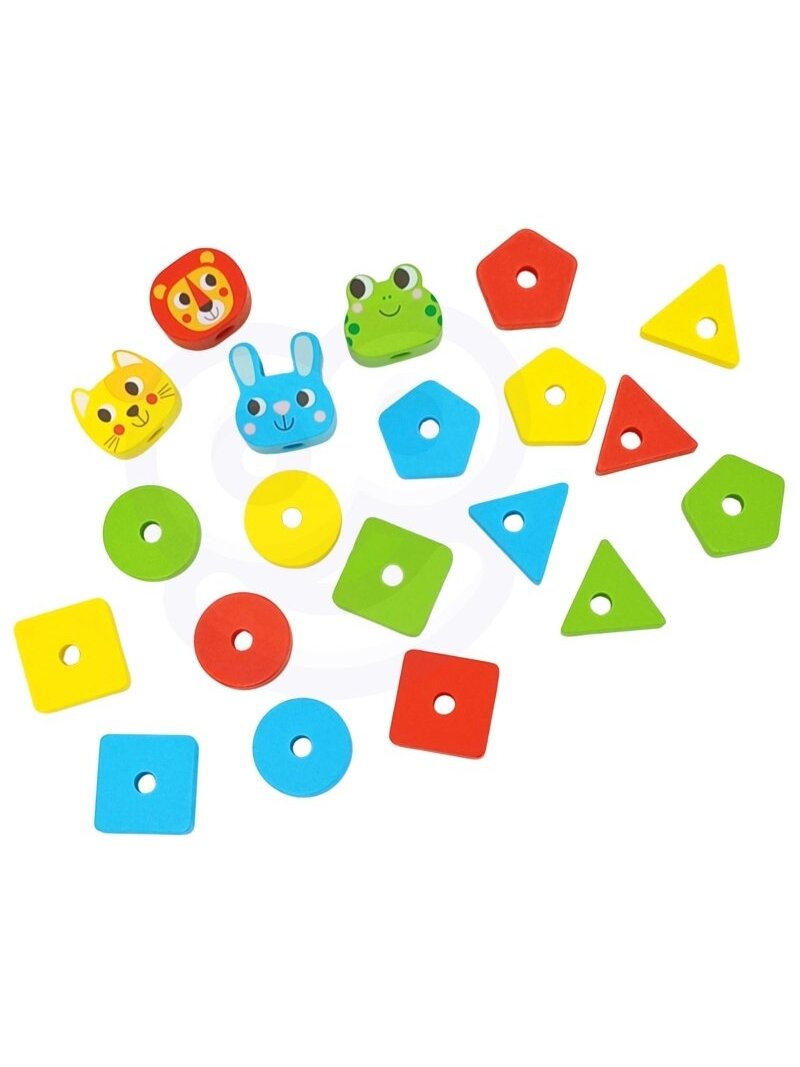 Piramidinė Dėlionė Gyvūnai WOOPIE GREEN Montessori 6