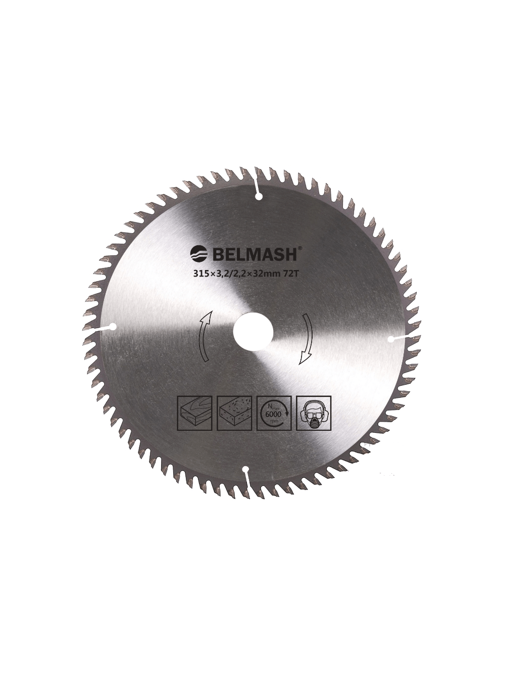 Pjovimo diskas BELMASH 315×32×3.2/2.2 72Т
