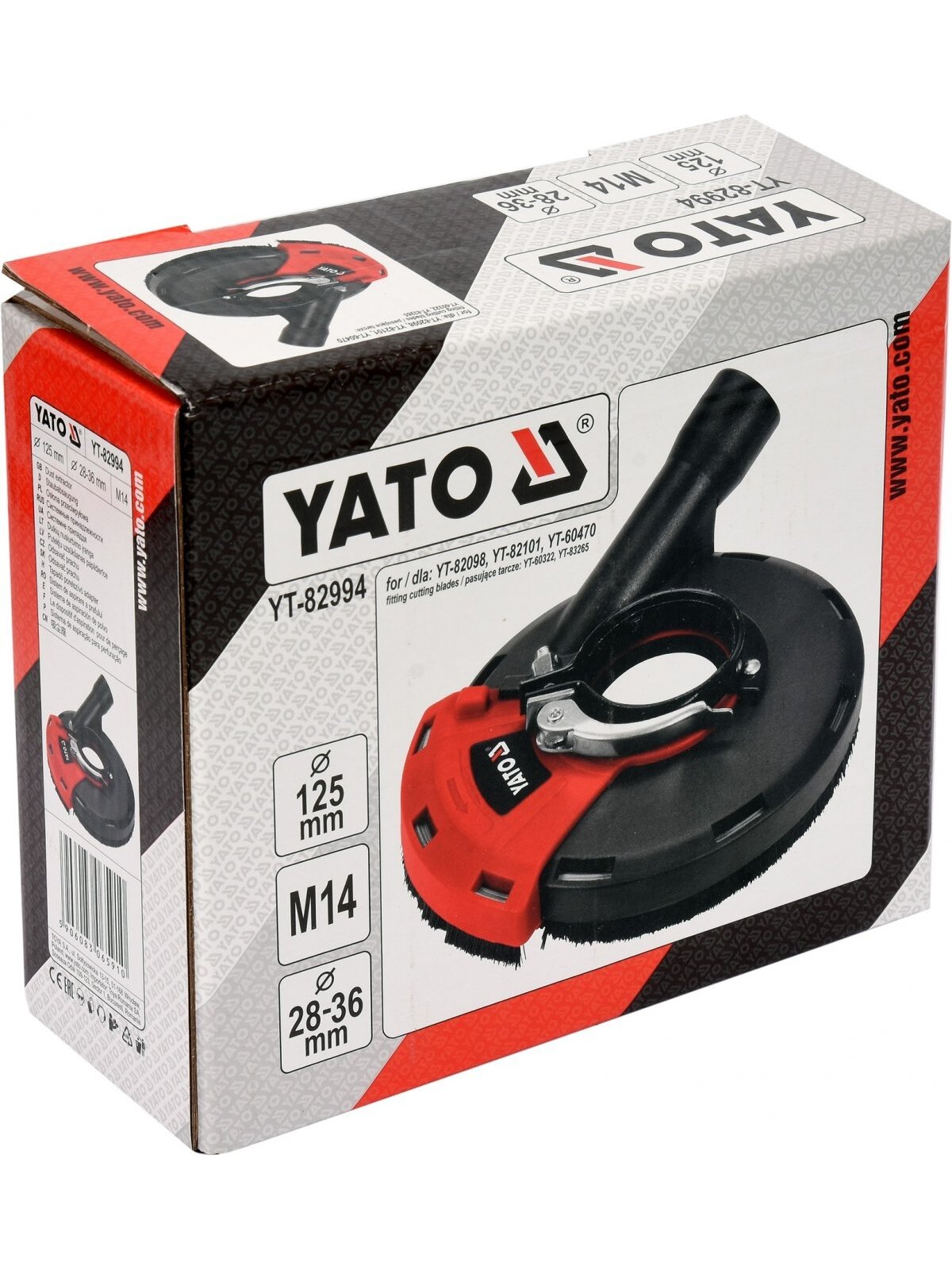 Pjovimo apsauga nuo dulkių M14 115/125mm Yato 2 Pjovimo apsauga nuo dulkių M14 115/125mm Yato 2