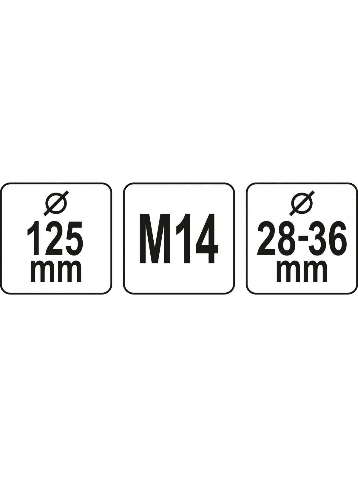 Pjovimo apsauga nuo dulkių M14 115/125mm Yato 3 Pjovimo apsauga nuo dulkių M14 115/125mm Yato 3
