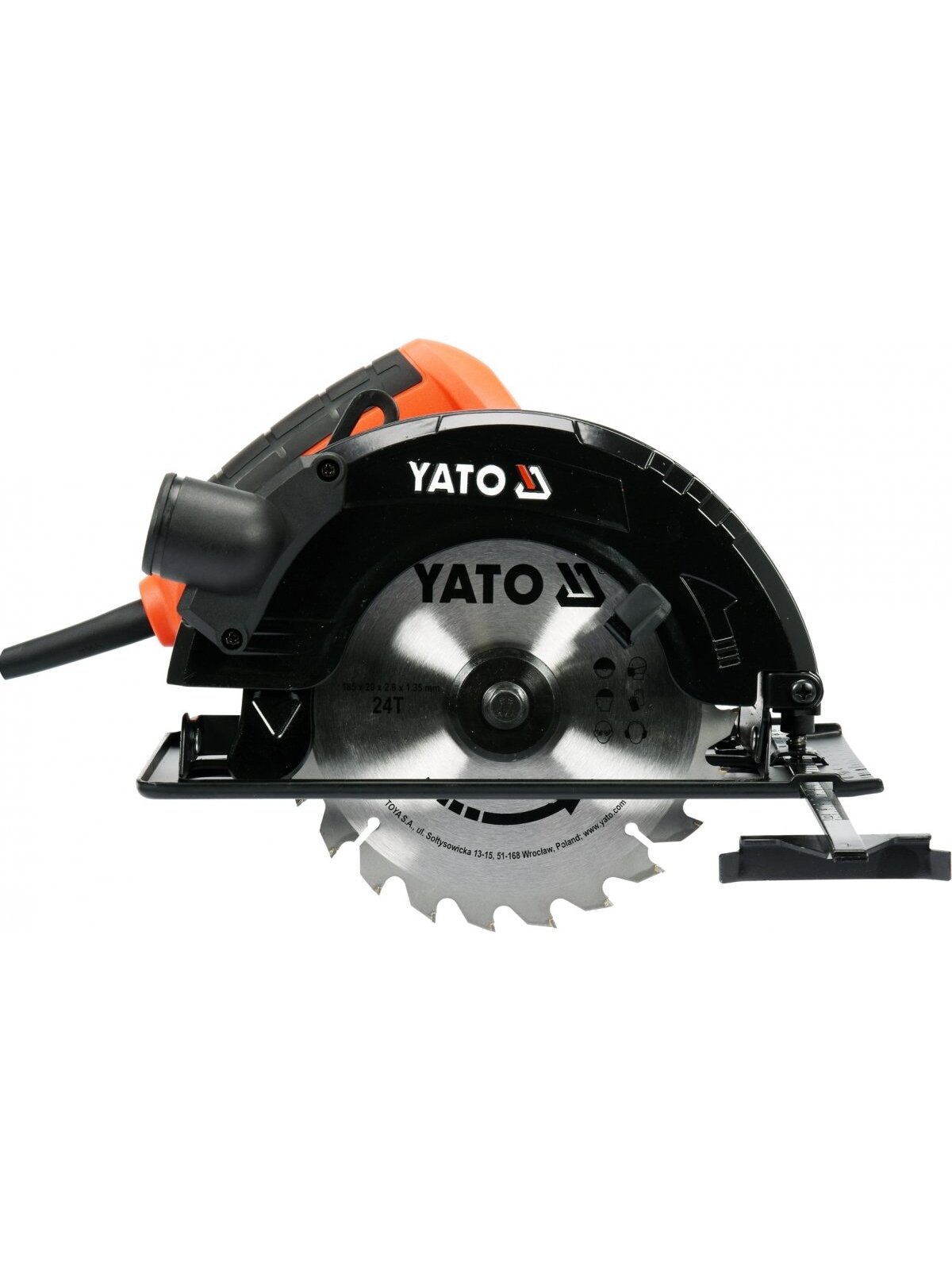 Pjūklas diskinis 1500W, 185mm Yato